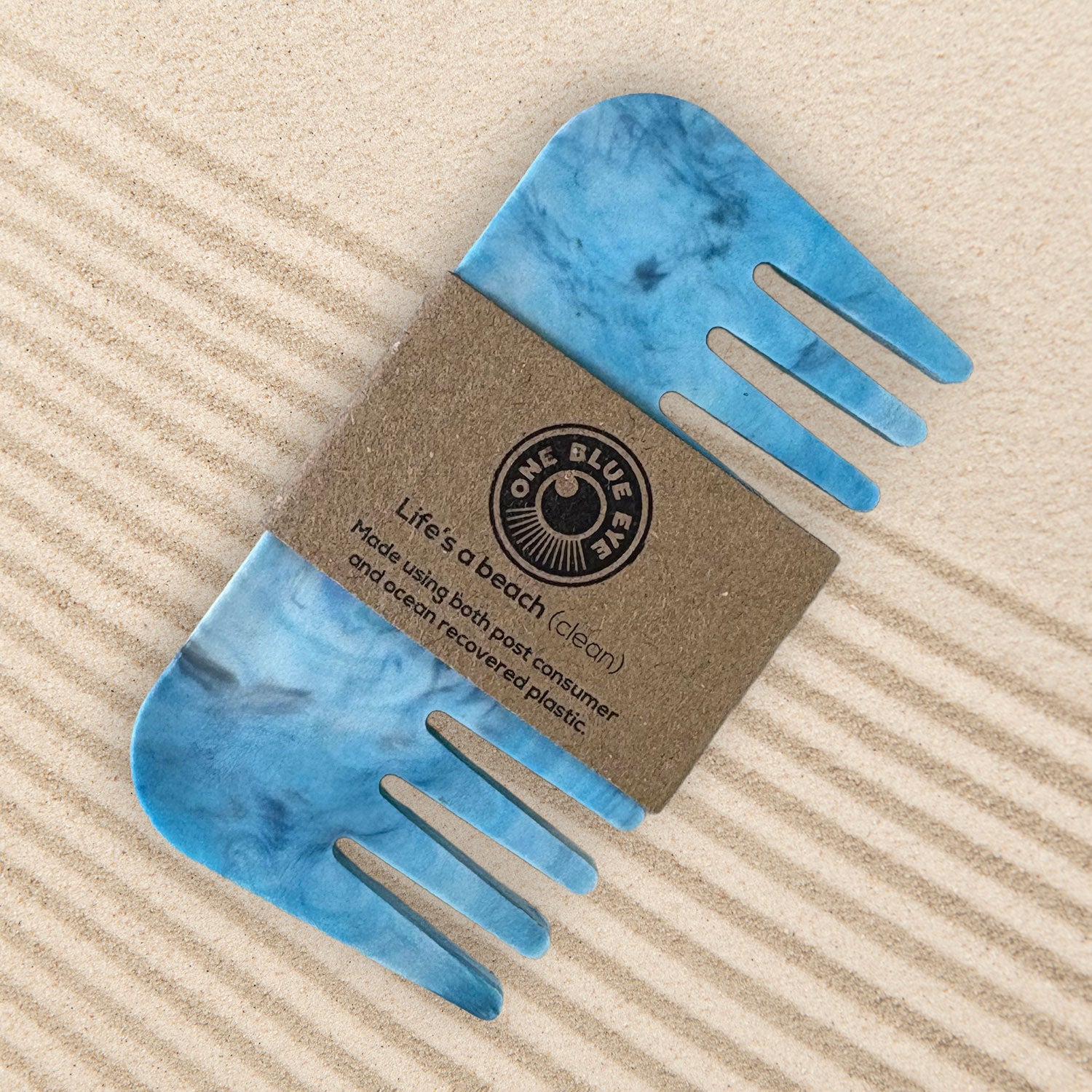 Ocean Inspired Recycled Plastic Comb, 3 Pack Bundle