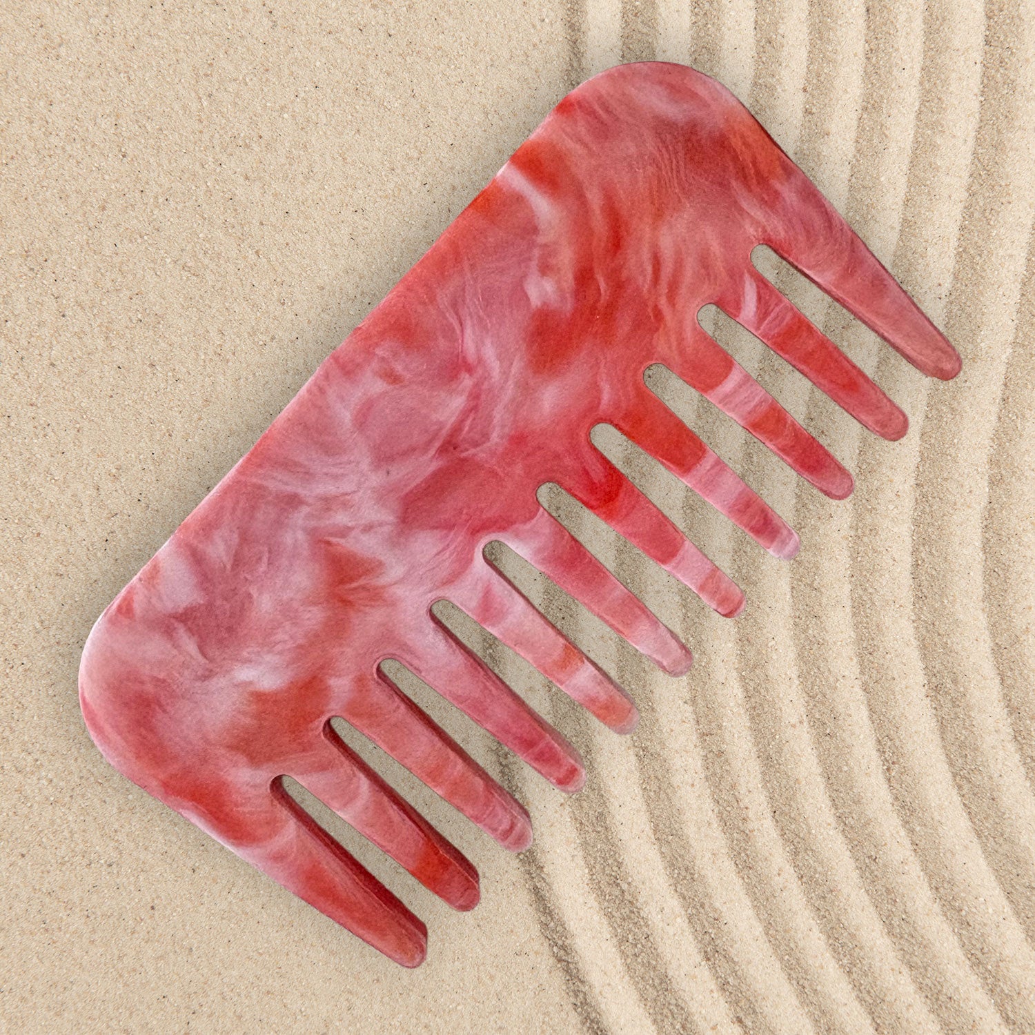 Ocean Inspired Recycled Plastic Small Comb, Coral