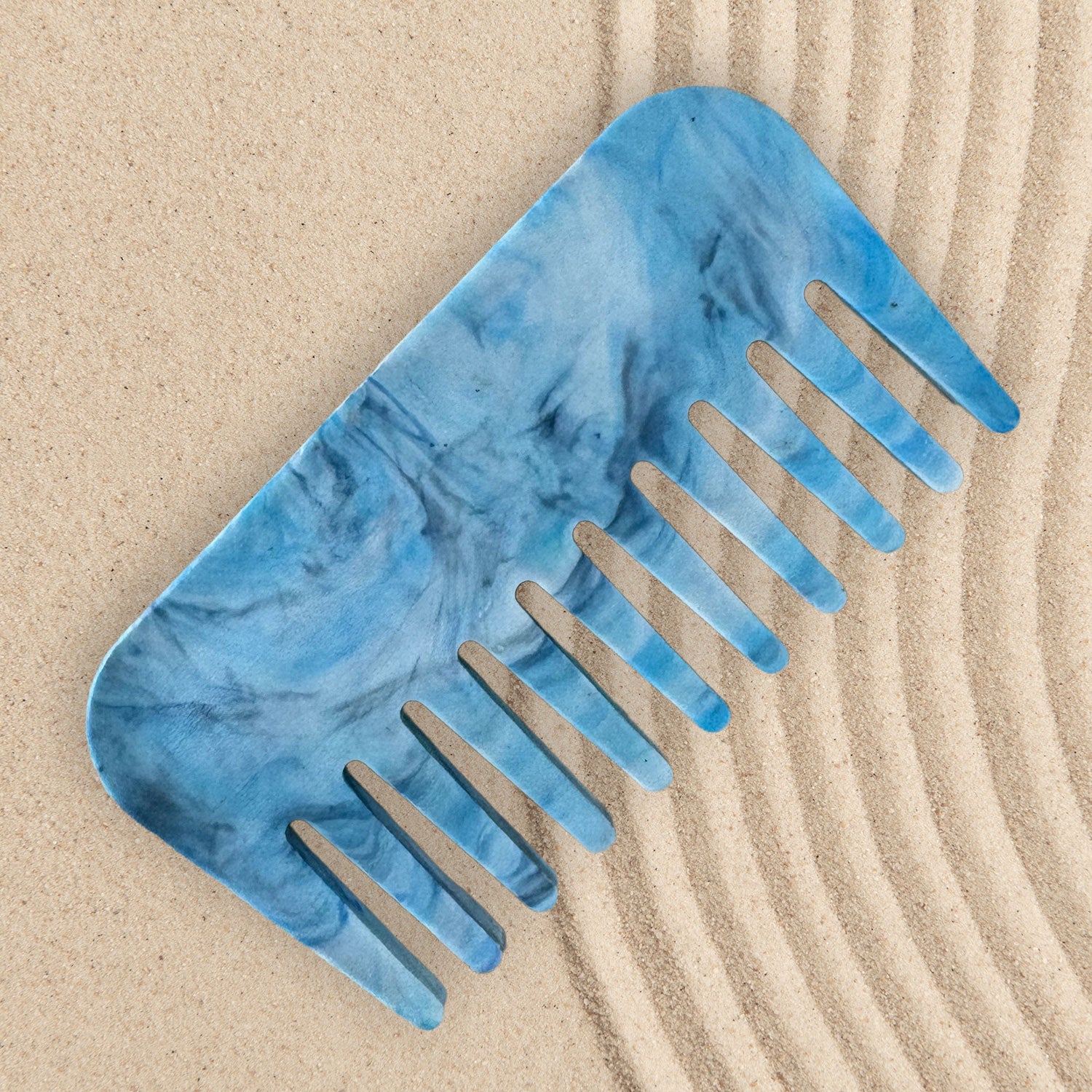 Ocean Inspired Recycled Plastic Small Comb, Blue