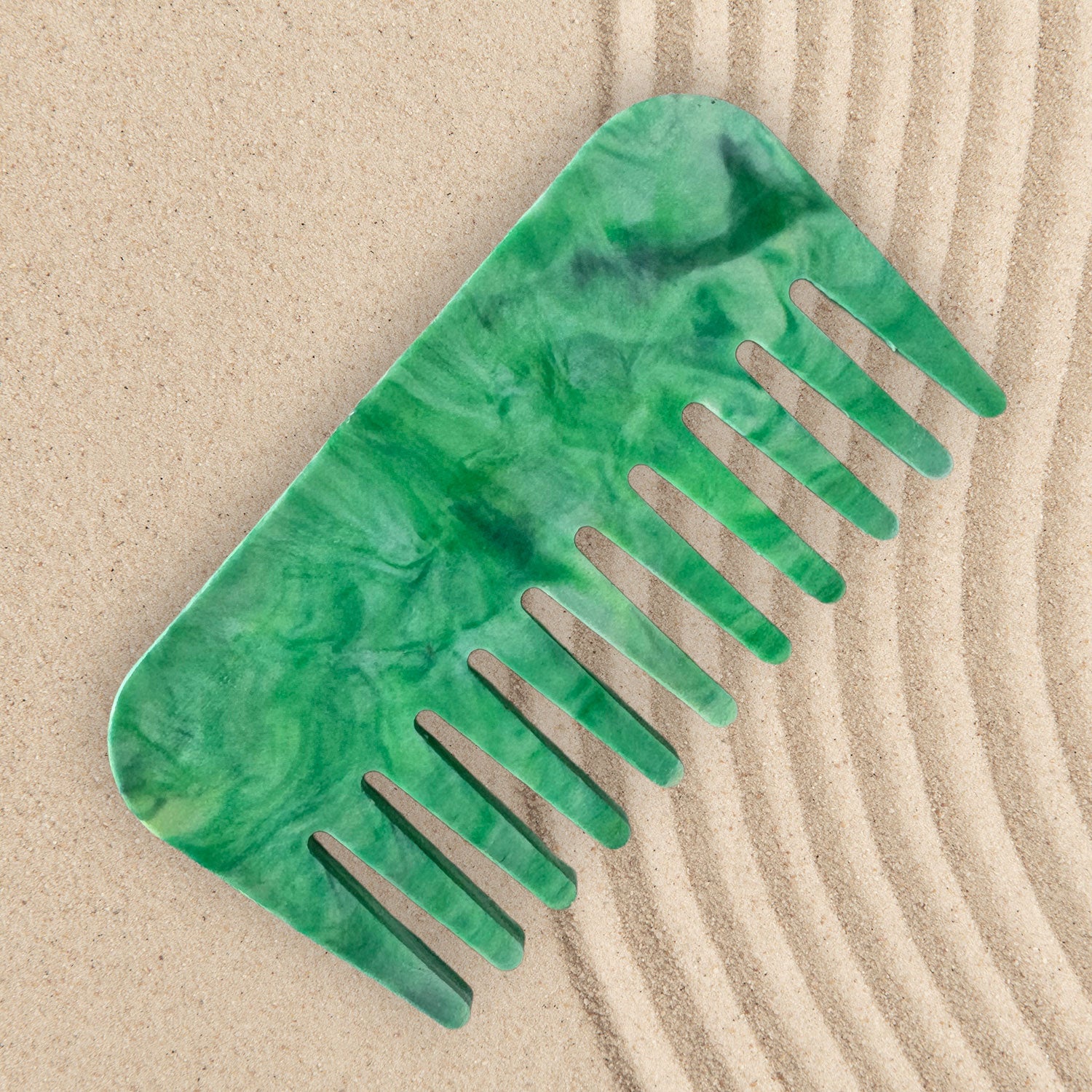 Ocean Inspired Recycled Plastic Small Comb, Green