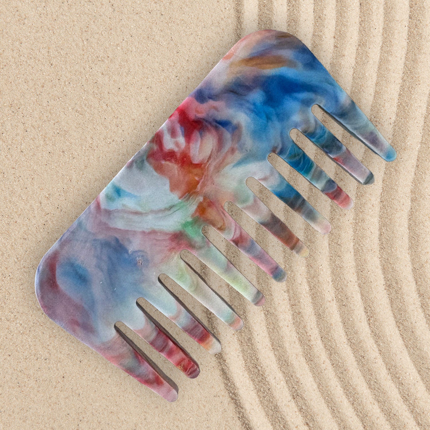 Ocean Inspired Recycled Plastic Small Comb, Multi Colour