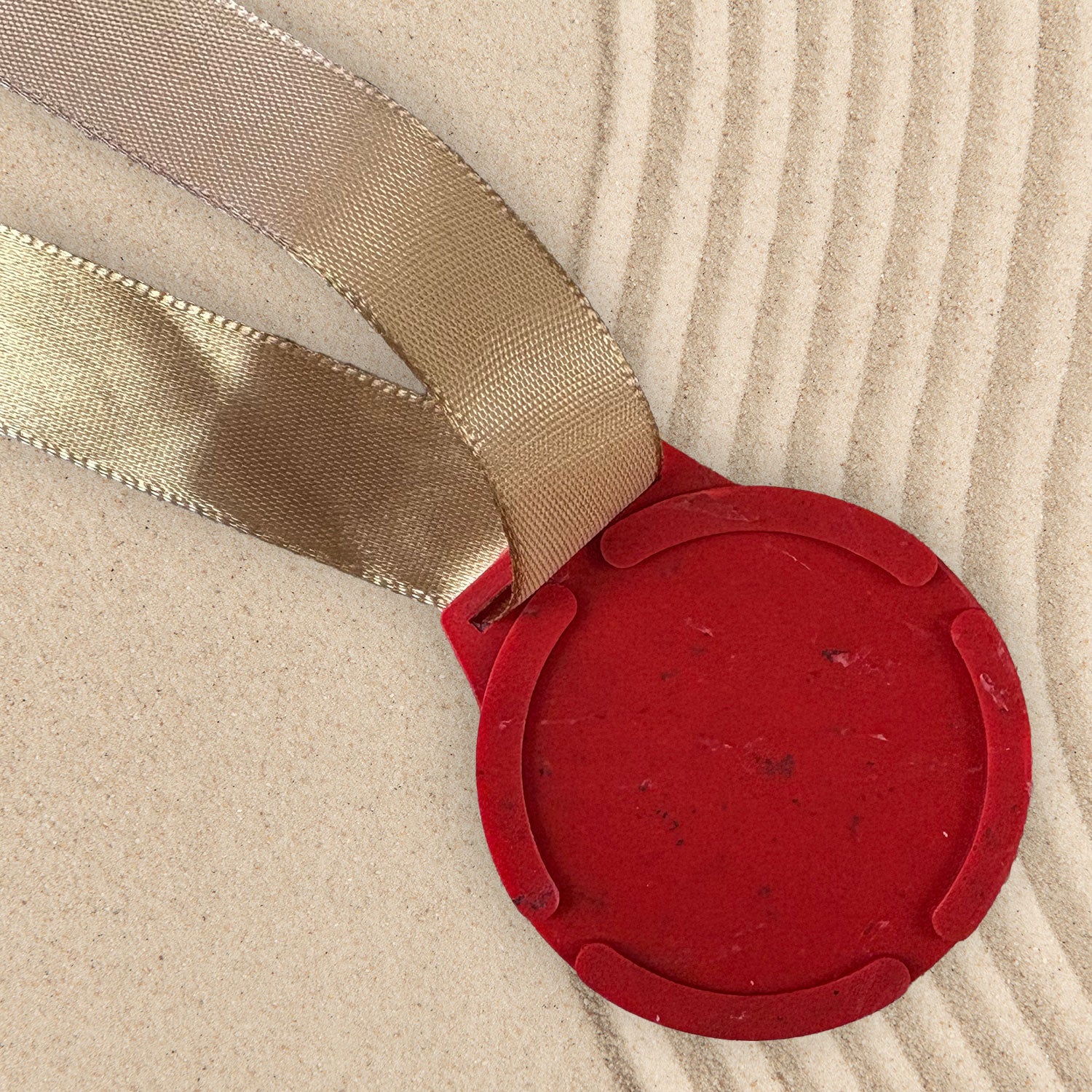 Eco-Friendly Recycled Plastic Medals, 10 Pack, Red