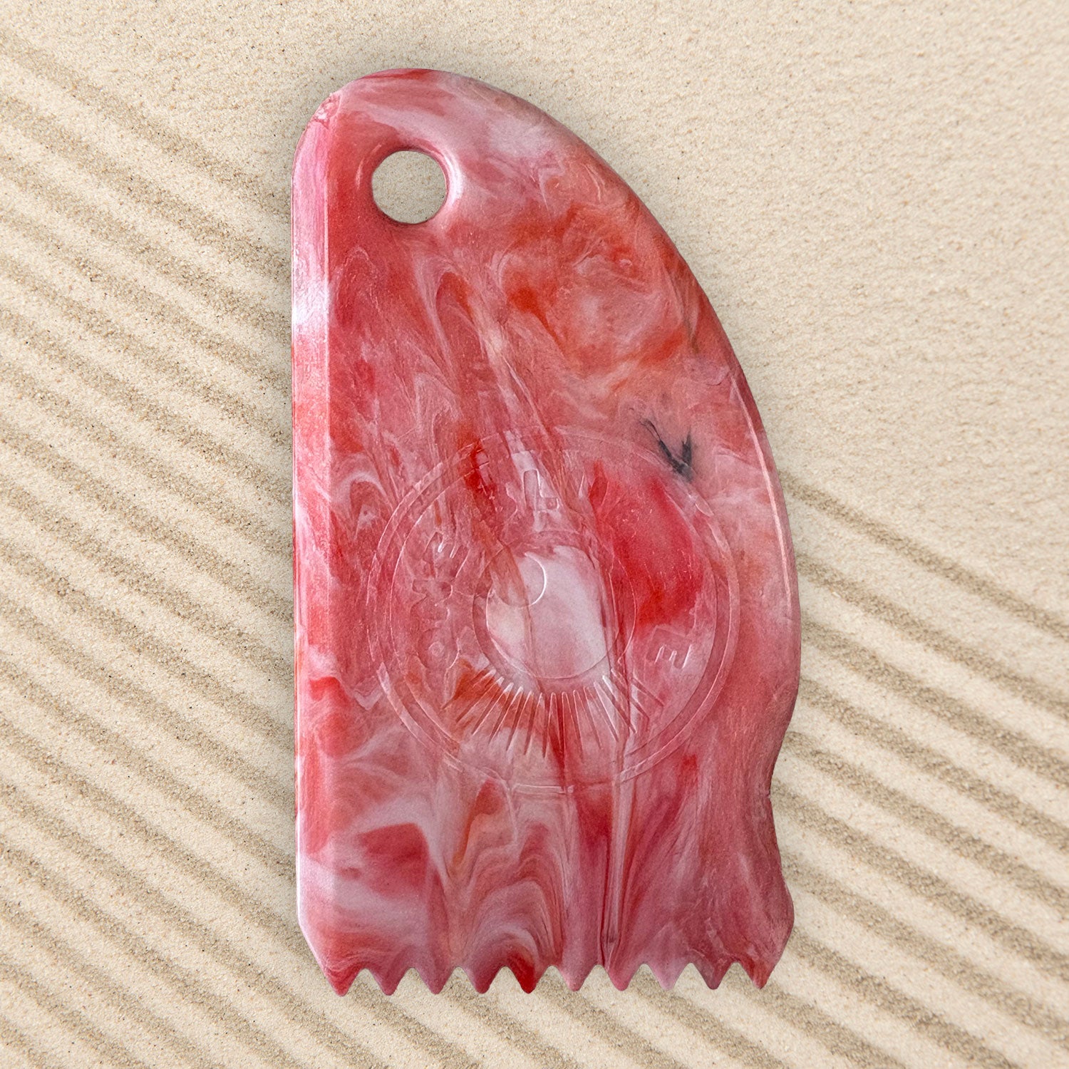 Eco Surf Wax Comb – Made in Cornwall from Recycled Plastic, Red