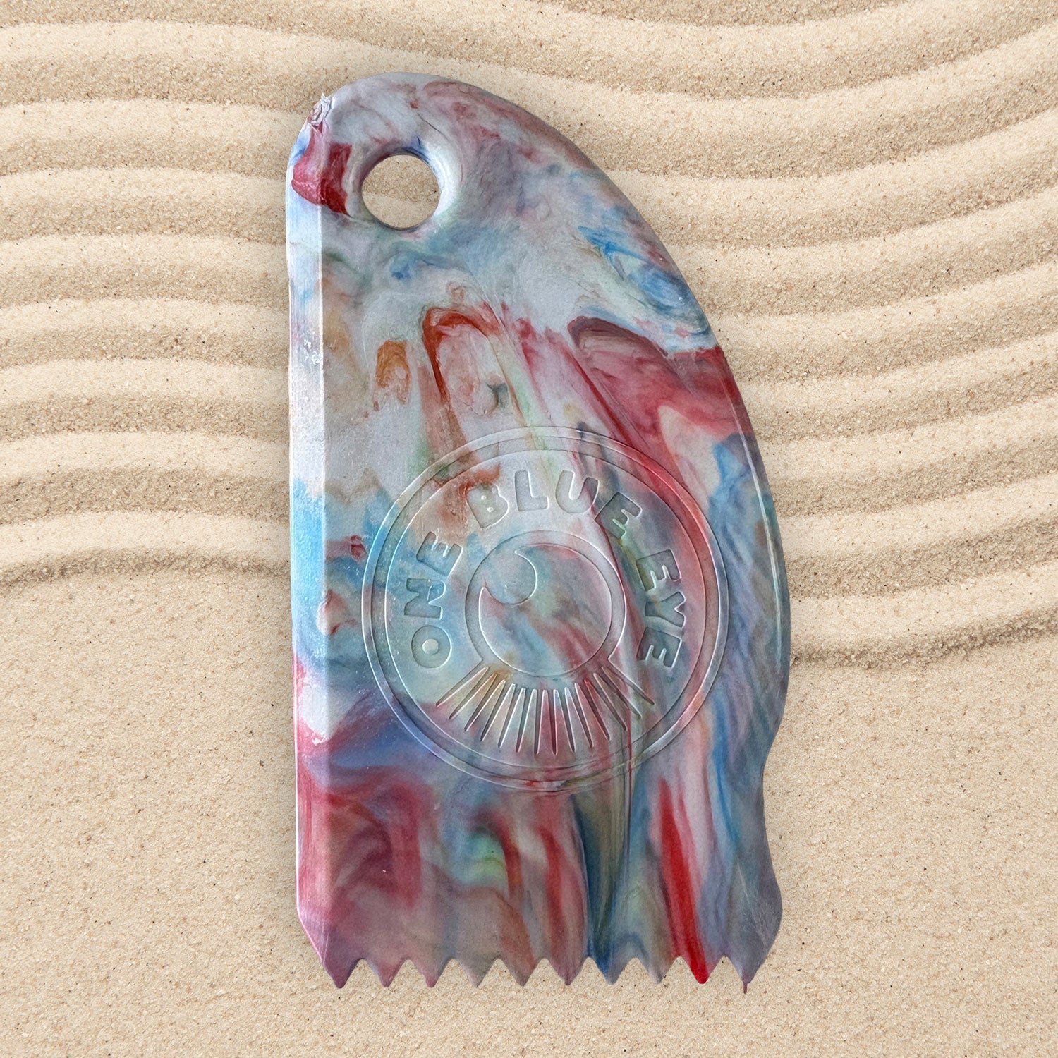 Eco Surf Wax Comb – Made in Cornwall from Recycled Plastic, Multi Colour