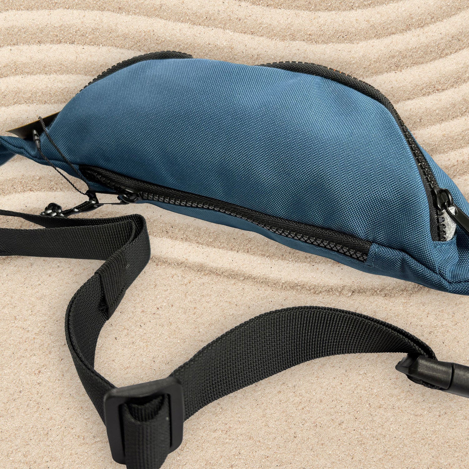 Surfers Essential Blue Eco Bumbag, Blue Items and Carabiner