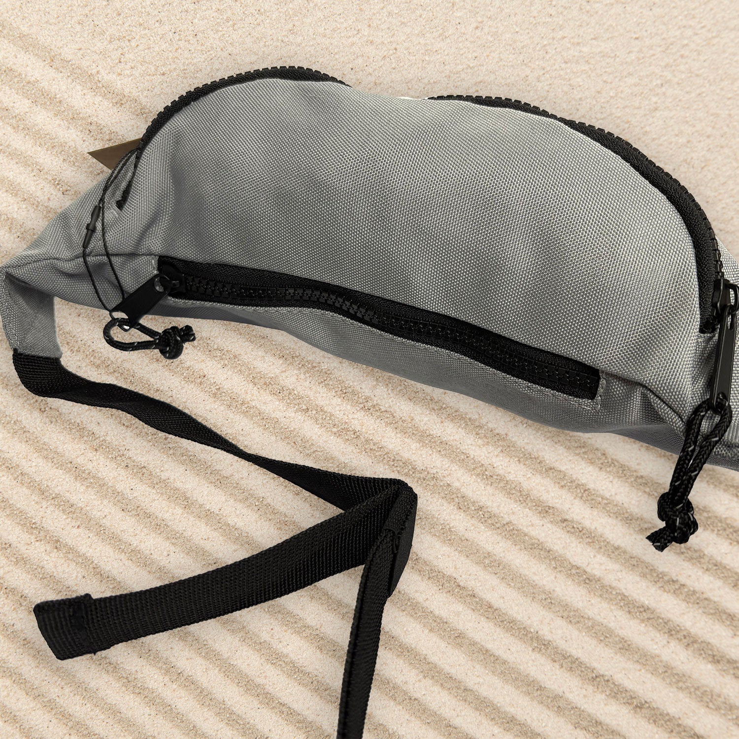 Surfers Essential Grey Eco Bumbag, Multi Colour Items and Carabiner