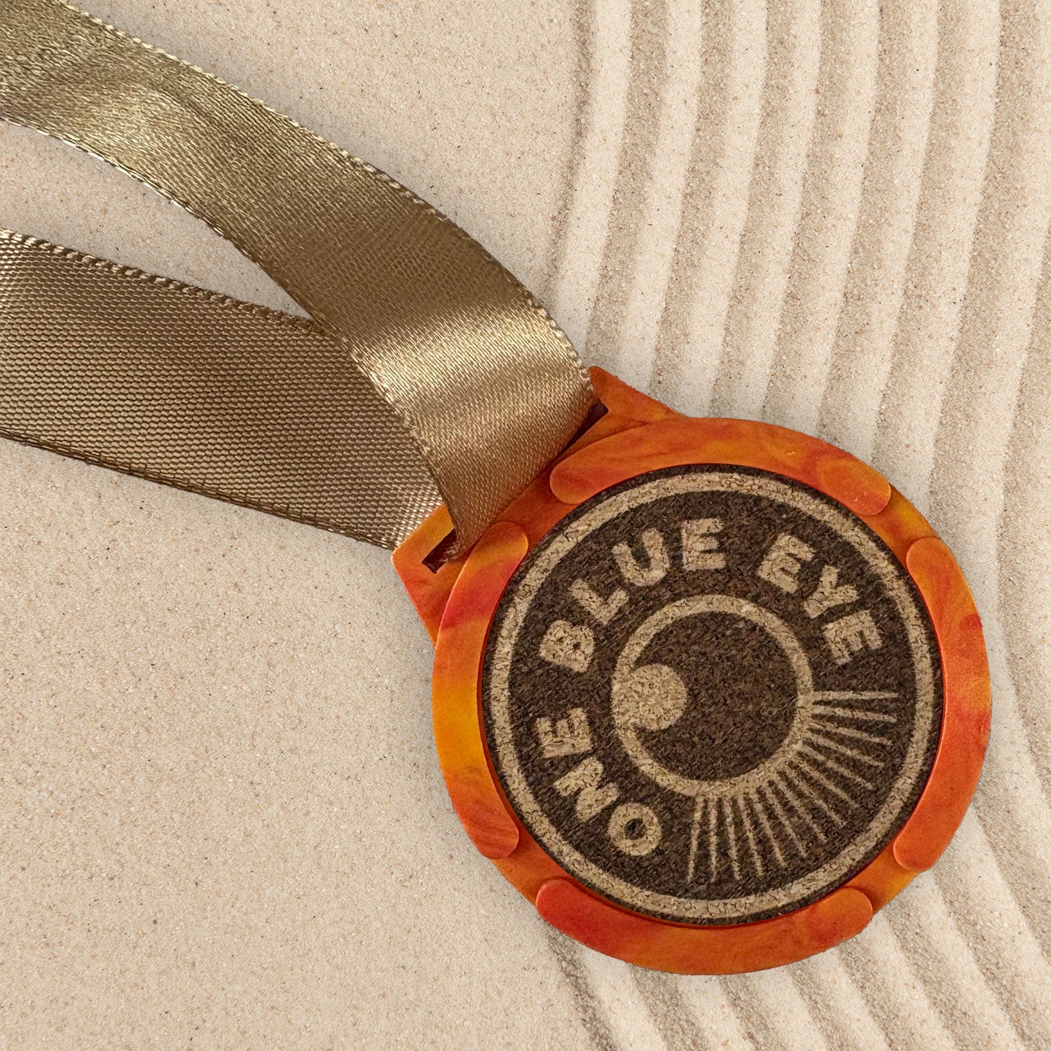 Eco-Friendly Recycled Plastic Medals, 10 Pack, Orange