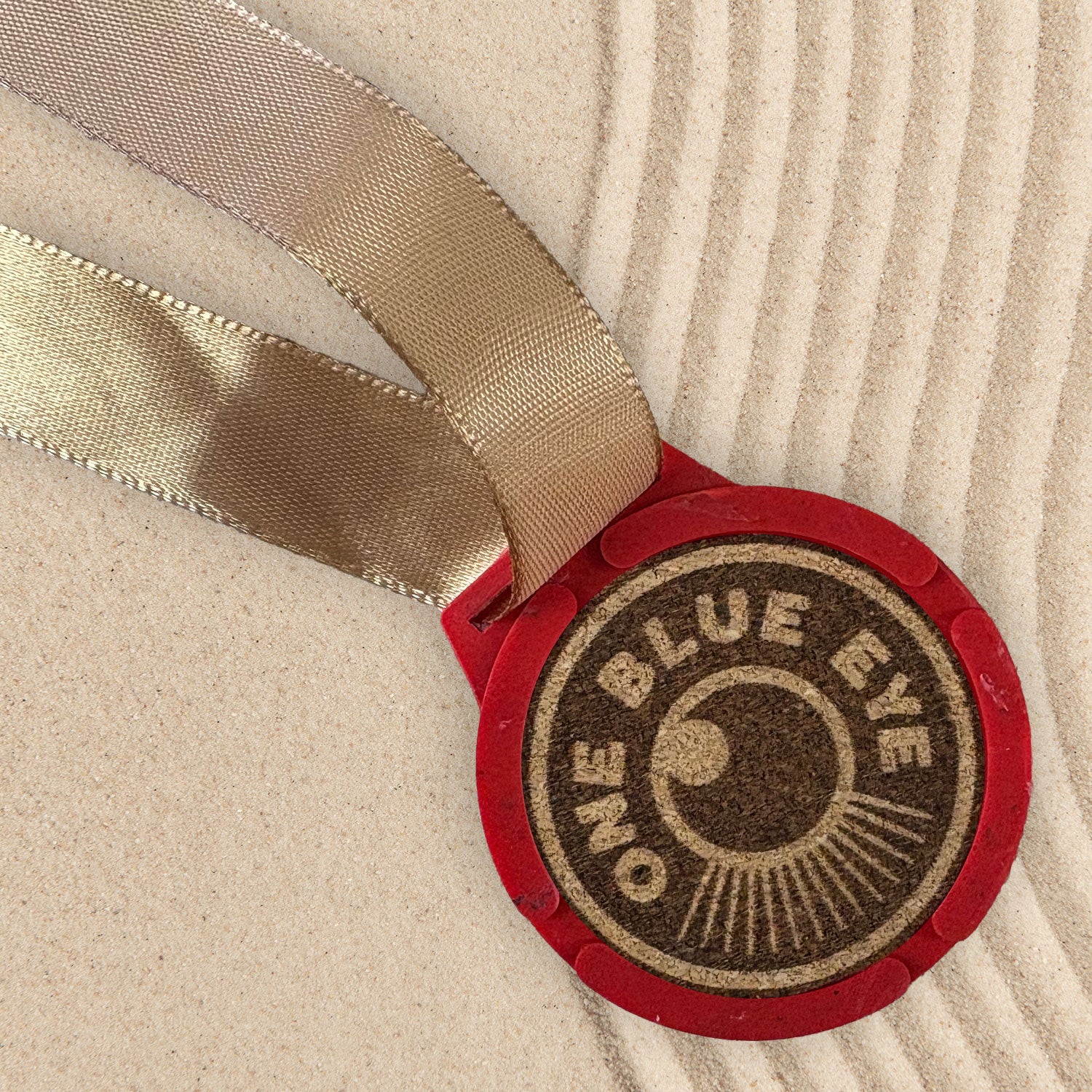 Eco-Friendly Recycled Plastic Medals, 10 Pack, Red