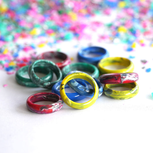 Recycled Plastic, Rings, Ocean Plastic Jewellery