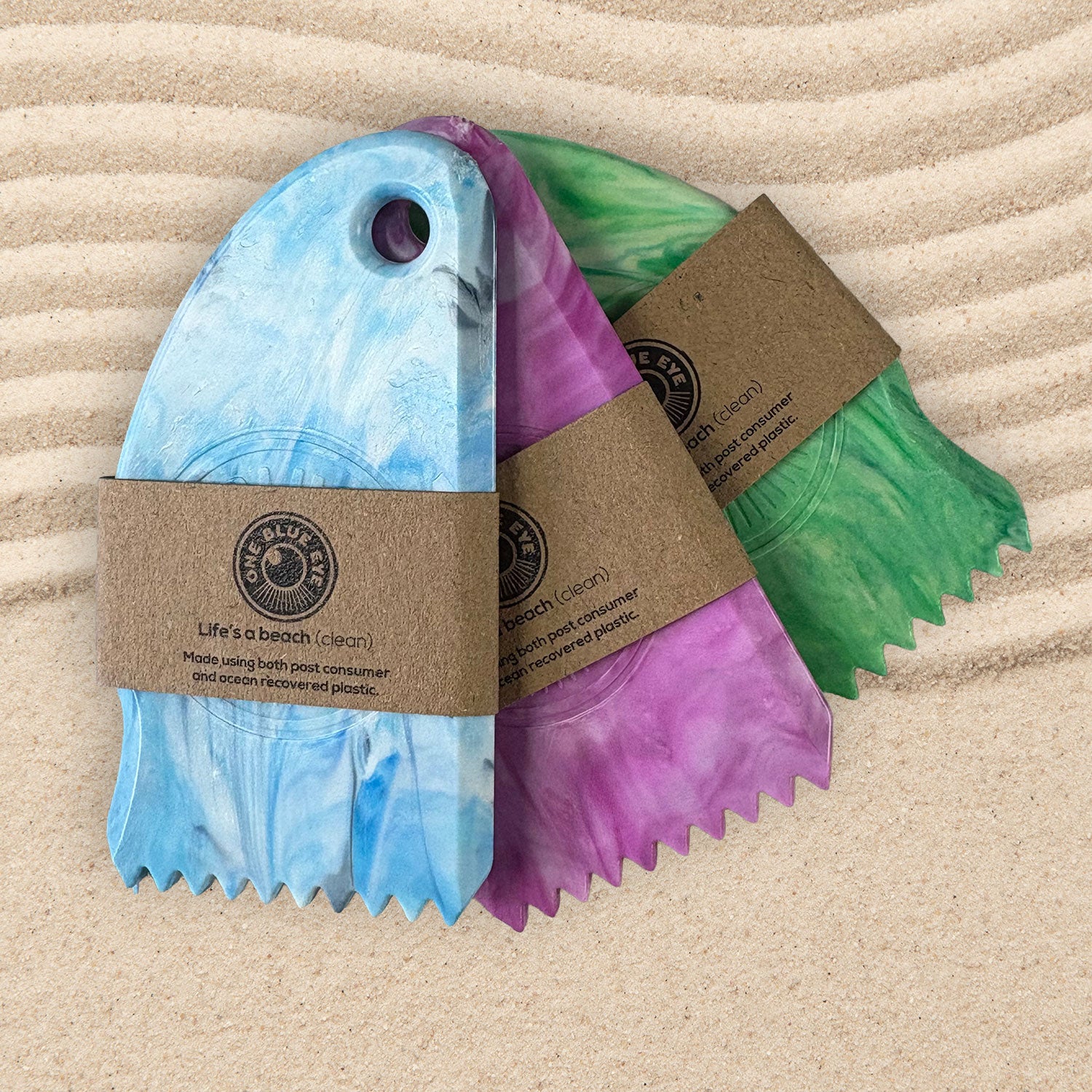 Cornish Beach Clean Plastic Surf Wax Comb, 3 Pack