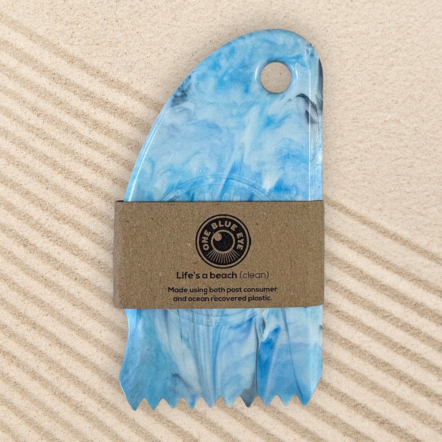Eco Surf Wax Comb – Made in Cornwall from Recycled Plastic, Blue