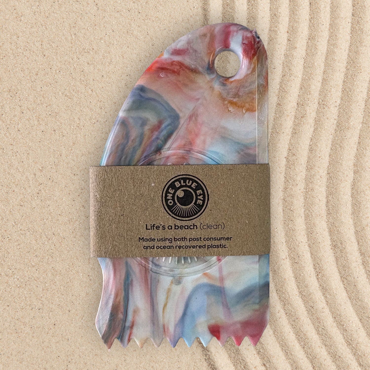 Eco Surf Wax Comb – Made in Cornwall from Recycled Plastic, Multi Colour