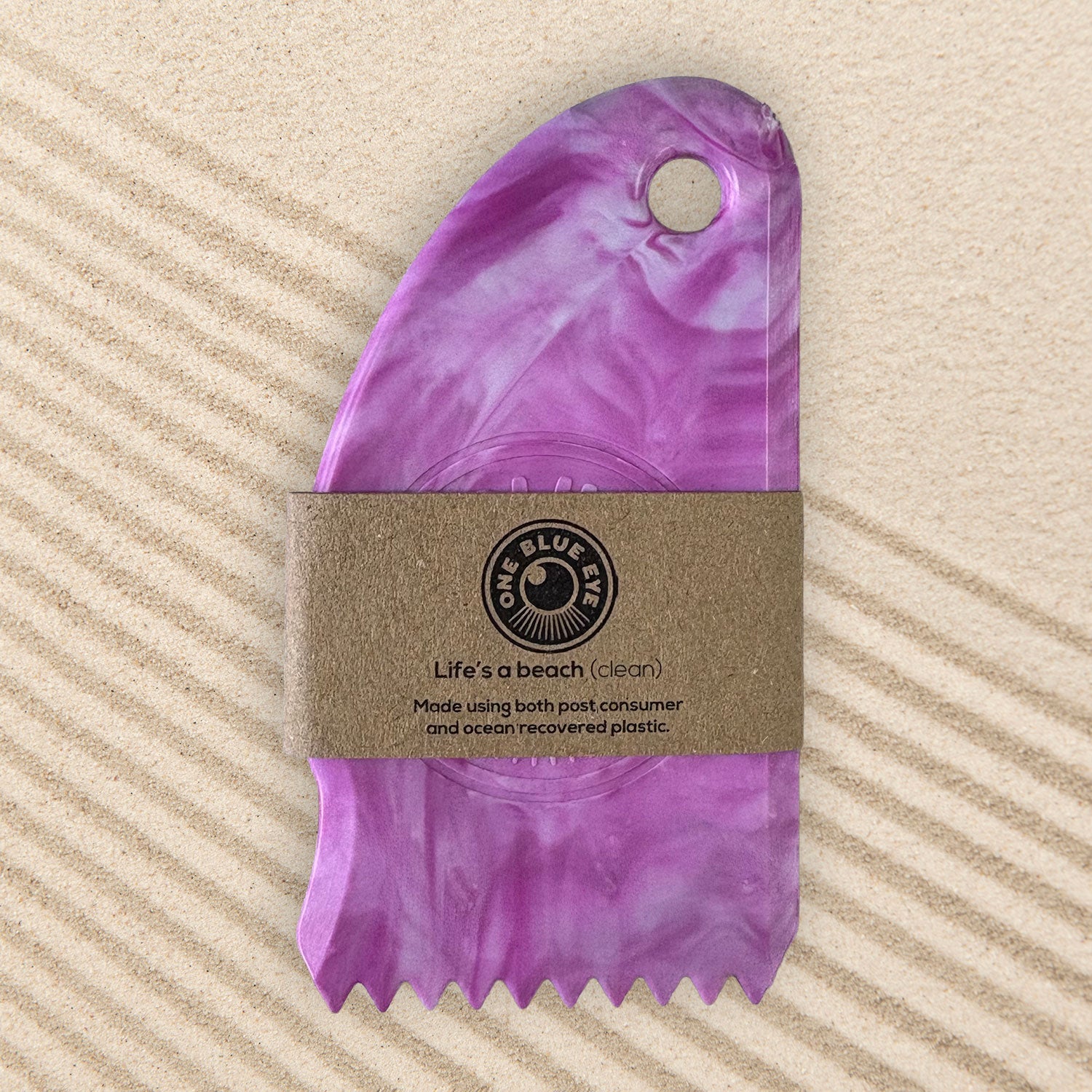 Eco Surf Wax Comb – Made in Cornwall from Recycled Plastic, Pink