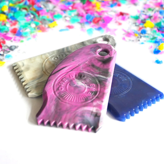 Recycled Plastic surf wax comb ocean plastic